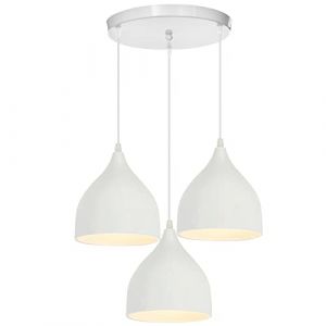WOTTES Ensemble de 3 suspension luminaire,E27 lustres style moderne,lustre cuisine convient pour chambre, couloir, cuisine et terrain commercial,Longueur r&eacute;glable (Hongho, neuf)