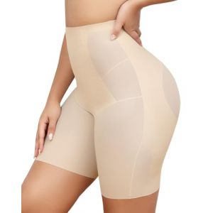 Aijolen Culotte Gainante Femme Gaine Amincissante Culottes Sculptantes Taille Haute Panty Gainant Invisible Shorty sans Couture Anti Frottement Cuisse Minceur Shapewear (Darlie-EU, neuf)