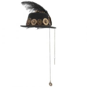 Alipis pinces à cheveux première haut vapeur steampunk Hommes épingle à cheveux de robe formelle accessoires punk pour femmes pince à cheveux punk chapeau épingle à cheveux alliage Noir (Dahlia Oiye, neuf)