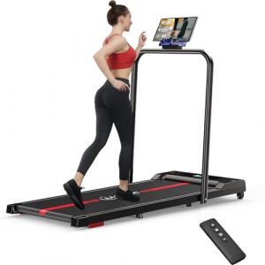 YUMBOT Tapis de Course Marche Pliable,Tapis de Marche Pliable Motorise Walking Pad Electrique Silencieux Tapis Roulant 10 km/h Treadmill Compact pour la Maison et Le Bureau (SUNSHINE BABY PARADISE, neuf)