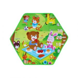 Tapis De Parc Hexagonal Bébé, Imperméable Antidérapant, Tapis D'éveil Et Jeux, Pliable Doux, Apprentissage Alphabet Et Animaux, Adapté Chambre D'enfant, Salle De Jeux Sécurisée (Tieldern, neuf)