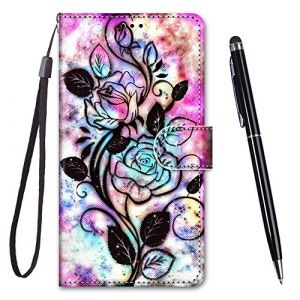 TOUCASA Coque pour Huawei Honor X9 4G/X9 5G/X30/Magic 4 Lite, Housse en Cuir PU Huawei Honor X9 4G/X9 5G/X30/Magic 4 Lite, 3 Emplacements Cartes Étui Coque Magnétique Etui Housse (Fleur Creuse) (Mltour-EU, neuf)