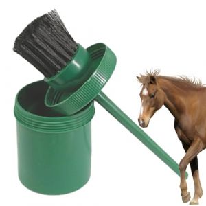 CENRF Brosse à sabots avec seau, bouteille d'huile pour sabots avec brosse - Brosse à huile pour le nettoyage des sabots de cheval avec bouteille | Brosse portable pour le soin des chevaux pour (qihongHaostore, neuf)