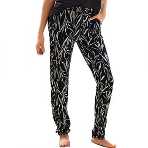 G&eacute;n&eacute;rique Pantalon Fluide Femme &Eacute;t&eacute; Boho Harem D&eacute;contract&eacute; Taille Haute Floral Imprimer &Eacute;lastiqu&eacute;e Pants Baggy L&eacute;ger Yoga Plage Sarouel avec Poches (YINYUAN（Livraison en 5 &agrave; 8 jours), neuf)