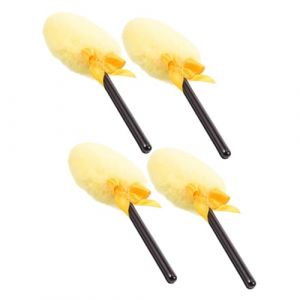 SAFIGLE 4pièces Houppette Lollipop Pour Maquillage Et Applicateur Réutilisable De Douce Pour Maquillage Retouches Déplacement (Grand Di, neuf)