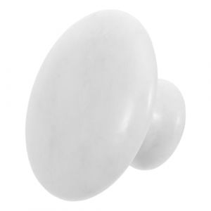 MUSISALY Pierre Gua Sha en Jade Blanc &ndash; B&acirc;tonnet de Massage Facial Champignon pour Soin Peau Outil de Grattage pour Visage Cou et Yeux &ndash; Massage Chaud/Froid Spa des Poches et (YangF, neuf)