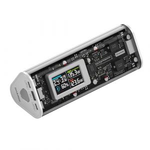 SHARGEEK 170 Batterie Externe Puissante 140W PD3.1, Power Bank 24000mAh/84.6Wh avec &Eacute;cran Intelligent, Chargeur Portable pour iPhone 16/15/14, MacBook Pro, Ordinateur Portable Et Plus (Khermit Technology Limited, neuf)