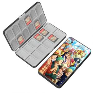 doepeBAE Rangement Switch Jeux, Boite Jeux Switch Rangement, Boite Rangement Jeux Switch, Doublure en Silicone, avec 24 Emplacements pour Cartes de Jeu et 24 Emplacements pour Cartes Micro SD (24I) (iQiin, neuf)