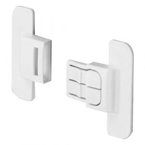 Syengery Serrure de R&eacute;frig&eacute;rateur | S&eacute;curit&eacute; Enfant pour Frigo - Fermeture Adh&eacute;sive Autocollante pour Cuisine - Protection M&eacute;tal et Placards en Verre - Usage Quotidien (paodera, neuf)