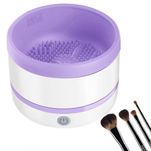 Brosse de maquillage automatique rotative | Machine de nettoyage de pinceaux de maquillage – Nettoyeur électrique de maquillage B R U S H | Nettoie en profondeur le fond de teint, le fard à paupières (mogong, neuf)