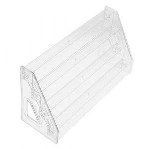 VALICLUD Pr&eacute;sentoir &agrave; Cartes de V&oelig;ux en Acrylique 4 Niveaux Support Multifonction Transparent pour Vernis &agrave; Ongles et Parfums &Eacute;tag&egrave;re Compacte Escalier pour Organisation Maison et Bureau (MOUBACK, neuf)
