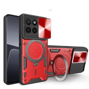 BORYA Coque pour Honor 70 Lite 5G / Honor X6 / Honor X8 5G, Silicone Antichoc Tr&egrave;s Mince PC+TPU Housse, Militaire Anti-Chute &Eacute;tui avec Magn&eacute;tique M&eacute;tal Support et Protection Cam&eacute;ra. Rouge (Boerya, neuf)