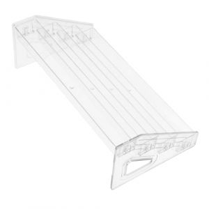 Homoyoyo Pr&eacute;sentoir Acrylique Transparent Niveaux pour Cartes de V&oelig;ux Organiseur Multi-usage pour Bureau et Maison Support pour Cartes Postales Cosm&eacute;tiques et Petits Objets (S Wisdom HF, neuf)