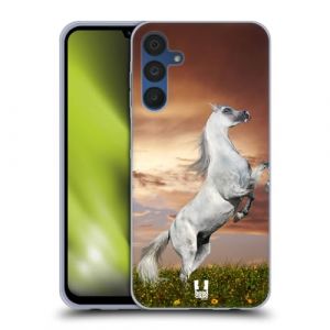 Head Case Designs Cheval Faune Coque en Gel [Protection de Qualit&eacute; Militaire] Compatible avec Samsung Galaxy A15 Et Compatible avec MagSafe (eCell, neuf)