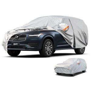 kayme Bâche Voiture Étanche Respirante, 6 Couches Housse de Protection Voiture Extérieur Compatible avec Volvo XC90 (2015-2024) Contre Pluie Soleil Poussière avec Zip et Doublure en Coton. (kayme car covers shop, neuf)