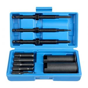 TUHNHGD Extracteur de roulement intérieur de moto de 9 à 23 mm avec boîtier de soufflage portable - Kit d'extracteur de roues intérieures avec 5 collets pour roulements de vélo, moto, roulements de (Changzhe department store, neuf)