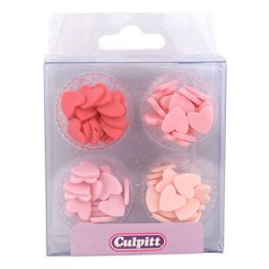 Red & Pink Mini Sugar Hearts - 100 Pack (The Fab Food Group Ltd, neuf)