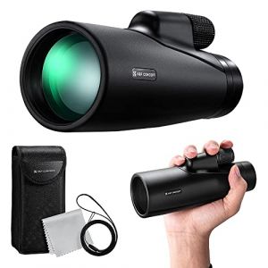 K&F CONCEPT Telescope Monoculaire 12X50 HD BAK4 Prisme Rev&ecirc;tement Multicouche T&eacute;l&eacute;scope avec Interface Tr&eacute;pied pour Observation Oiseaux, Chasse, Randonn&eacute;e, Concert (K&F Concept-FR, neuf)