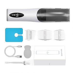 Tondeuse à cheveux électrique silencieuse pour nourrissons 3 pièces avec peignes sans fil Design intégré Ventouse sûre Tondeuse pour bébé Tondeuse sans danger pour bébé Tondeuse à faible bruit (rRrrRR, neuf)