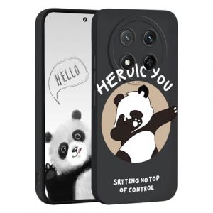 YUEQIAN Coque Silicone Liquide pour Honor Magic 7 Lite 5G/Magic7 Lite/X9c, Tr&egrave;s Mince Givr&eacute;e Douce TPU Bumper Antichoc Housse, Dessin Anim&eacute; Mignon et Motif de Coeur Femme Mode &Eacute;tui - i07 (YUEQIAN-EU, neuf)