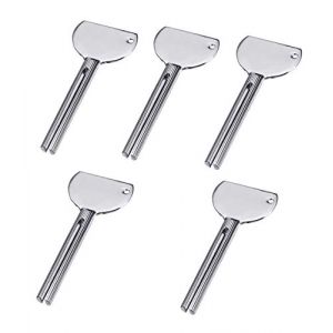 BuxiuGK 5 Pi&egrave;ces Presse Tubes de Dentifrices Presse Tubes en m&eacute;tal Tube Squeezer pour Le Dentifrice Cheveux Gel Cr&egrave;me pour Les Mains (Ymwave, neuf)