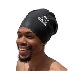 Sargoby Fitness Bonnet de Bain pour Dreadlocks Conçu pour Les coiffures Plus volumineuses telles Que Les Dreadlocks et Locks. Bonnet Bain Locks (Noir, L) (Sargoby Limited, neuf)