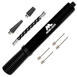 Pompe &agrave; Double Action pour Un gonflage Rapide et Facile des Ballons - Inclus 1 Tuyau, 4 Aiguilles de Pompe, et 2 adaptateurs - par Mobi Lock (Lock Sourcing Limited, neuf)