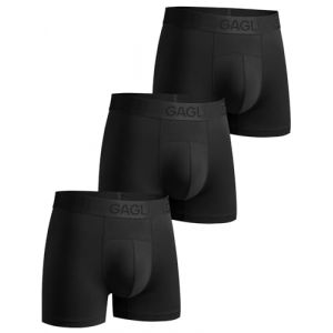 gagli&reg; Boxers Homme Lot de 3, Coton Modal Cale&ccedil;on Hommes &Eacute;lastique Confortable Respirant avec Ceinture Comfort Flex, &eacute;vacuant l'humidit&eacute; Boxer Homme (GAGLI FASHION, neuf)
