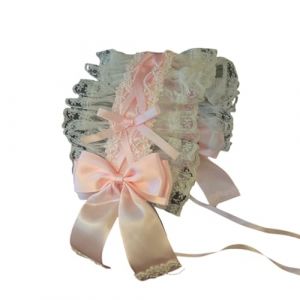 Épingle à cheveux en dentelle avec nœud pour femme - Accessoire élégant - Bordure délicate - Coiffe pour cosplay ou costume de femme de chambre (Chizisx, neuf)