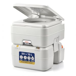 meteor Toilette de Camping 20 l + 13 l - Toilette de Tourisme - Toilettes de Camping - Toilettes de Camping - Toilettes Portables - avec r&eacute;servoir Amovible - Jusqu'&agrave; 200 kg (meteorsport, neuf)