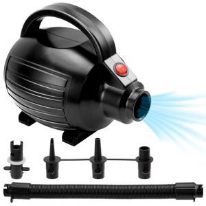 SportBob Pompe &agrave; Air &Eacute;lectrique Gonfleur D&eacute;gonfleur 600W, Pompe de Gonflage et de D&eacute;gonflage Portable AC220-240V avec 4 Buses, pour Tapis de Gymnastique, Matelas Pneumatiques, Piscine (chunshengwu, neuf)