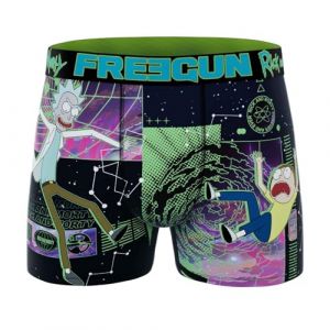 FREEGUN Boxer Homme Microfibre Rick and Morty (XXL, Fall) (FUN_HEAD, neuf)