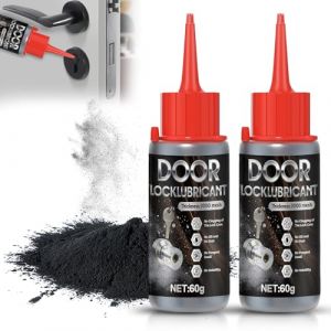 Lubrifiant Serrurerie, Multifonctions Lubrification Graphite, Poudre Lubrifiante Inodore, Convient pour Les Rails de Fen&ecirc;Tres, Les Cl&eacute;s, Les Barres de Porte et Les Serrures de Voiture, 2 * 60 Ml (LINMIAN-OU, neuf)