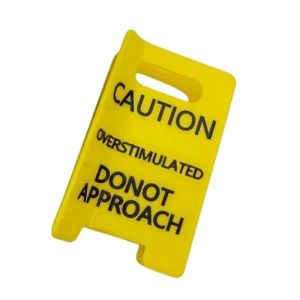 Unique Hair Clip with Fun Caution Sign Design for Friend Coworkers and Student Creative Buns Holder Caution Sign Hair Clip for Theme Event (TTL-fushi, neuf)