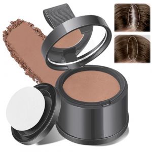 lomdung Poudre de Racine de Cheveux avec Houppette et Miroir, Poudre Densifiante Cheveux Imperm&eacute;able et longue Dur&eacute;e pour Combler les Cheveux Clairsem&eacute;s, Hairline Powder pour Hommes et Femmes (CHUNYIN, neuf)