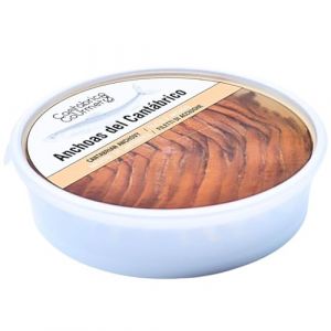 Anchois de Cantabrie Cantabrico Gourmet | 1 tambourin (500 g) (65 filets) | &Eacute;laboration artisanale avec des anchois de Cantabrie | Anchois Santo&ntilde;a (BUYLUX, neuf)