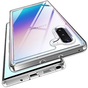 ivoler Anti-Jaunissement HD Clair Coque pour Samsung Galaxy Note 10 4G / 5G, [Protection Militaire] Mince Transparent &Eacute;tui de Protection en Silicone Antichoc, Rigide PC Bumper Housse (AYRmall-AMFR, neuf)