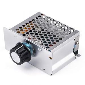 Jadeshay Variateur de Vitesse pour Moteur 220V 4000W 35A Régulateur de Tension 220v Variateur de Vitesse 220v par Silicium AC Moteur Régulateur de Vitesse avec Coque (Omykou, neuf)
