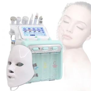 Machine de beaut&eacute; faciale 7 en 1 &agrave; hydrog&egrave;ne et oxyg&egrave;ne, nettoyage en profondeur, rajeunissement de la peau, instrument de beaut&eacute; microdermabrasion multifonctionnel, soin raffermissant de la peau (Cat bell, neuf)