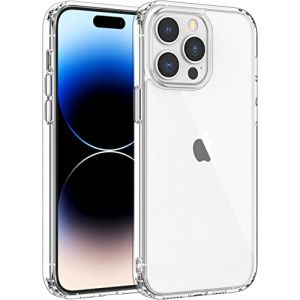 CAPTOR Coque transparente pour Apple iPhone 14 Pro 6,1 pouces, coque TPU en silicone souple et mince, protection appareil photo de haute qualit&eacute; avec bord sur&eacute;lev&eacute; pour &eacute;cran et appareil photo (Captor s.r.l., neuf)
