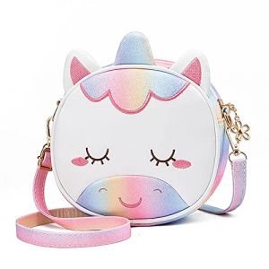 Czemo Sac à Bandoulière pour Petites Filles, Sac a Main Petite Fille Mignonnes Épaule Sac Bandoulière en Cuir PU pour Fille (Multicolore) (YIFU B-COMERCE S.R.L., neuf)