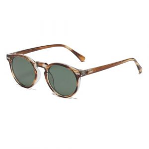LJCZKA Lunette de Soleil Polaris&eacute;e Ronde Homme Femme Vintage R&eacute;tro Lunettes de Soleil Femme Polaris&eacute;es Protection UV400 (LJCZKA, neuf)