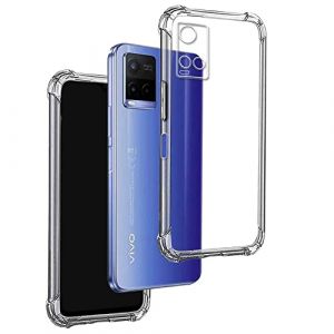 REY Coque Anti-Shock pour Vivo Y33s - Y21s - Y21 2021 - Y21T, TPU Transparent en Silicone Antichoc (REY &reg;, neuf)