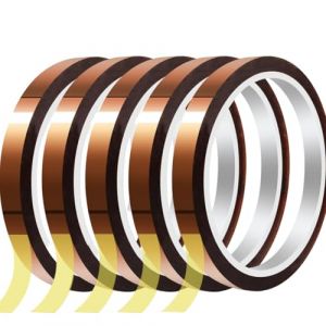 Candeon Polyimide Ruban Adh&eacute;sif Haute Temperature, 5 Rouleaux 10mm x 33m Kapton Ruban Adh&eacute;sif R&eacute;sistant &agrave; La Chaleur, Isolant Ruban De Film De Polyimide Pour Imprimante 3D Masquage, Soudure (Candeon, neuf)