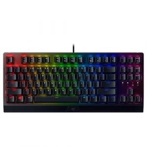 Razer BlackWidow V3 Tenkeyless (Switches Verts) - Clavier Gamer M&eacute;canique Compact (Switches M&eacute;caniques Clicky, Format Tenkeyless, Touches Programmables) Clavier US | Noir (x-kom, neuf)