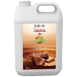 Camylle - Voile de Sauna Eucalyptus - Fragrances à base d’Huiles Essentielles 100% Pures et Naturelles pour Sauna - Respiratoire aux arômes frais et pénétrants - 5000ml (Camylle, neuf)