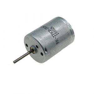 WYanHua-Électrique RK-370CA-20165 Moteur électrique rond, DC 6V-12V 13000RPM ARBRE 2MM, moteur à brosse à charbon haute vitesse, moteur micro mini 24mm, DIY Hobby Toy Voiture Bateau Mini Précision (Zexin FR, neuf)