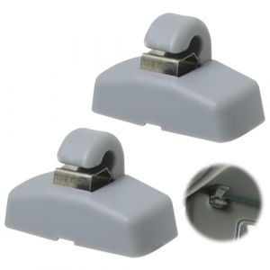 EIHI 2 Supports De Voiture Pour Pare-Soleil, Crochet À Clip Compatible Avec Pare-Soleil De Voiture Passat, Bora, Golf,Jetta Crochet A Clip,Support Pare Soleil,Clips De Pare-Soleil(Gris,A) (EIHI, neuf)