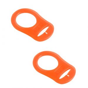 Silicone Bouton Anneau, 2 Pcs Anneau en Silicone Adaptateur, Adaptateur Attache de Sucette, pour Sucette (Lmyzcbzl, neuf)