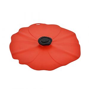 Charles Viancin - Couvercle Poppy en Silicone - 33 cm - Couvercle Hermétique pour Stocker et Cuisiner vos Aliments - Sans BPA - Compatible Four, Micro-Ondes, Congélateur, Cuisinière et Lave-Vaisselle (Ponera, neuf)